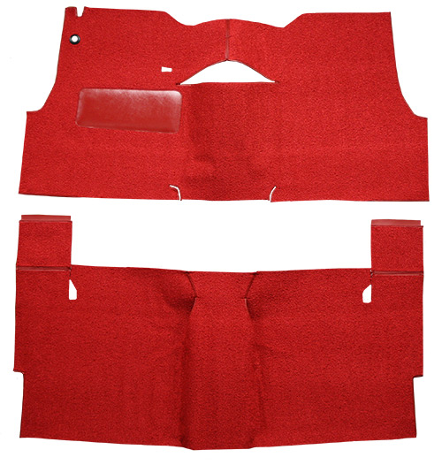 1955 Chevy Two-Ten Series (Tri-Five) Carpet Replacement - Daytona - Complete | Fits: 2DR, Sedan, Bench Seat, Will only fit with factory cardboard kick panel