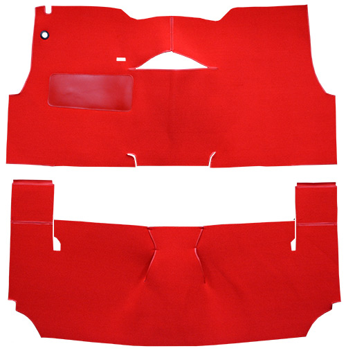 1955 Chevy Bel Air (Tri-Five) Carpet Replacement - Loop - Complete | Fits: 2DR, Convertible, Bench Seat, Will only fit with factory cardboard kick panel