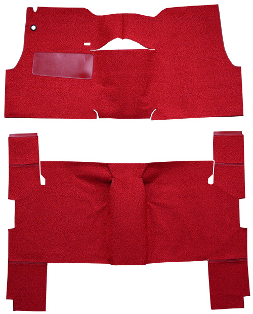 1956 Chevy Two-Ten Series (Tri-Five) Carpet Replacement - Daytona - Complete | Fits: 4DR, Wagon, Will only fit with factory cardboard kick panel