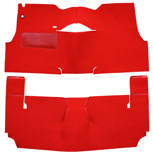 1956 Chevy Bel Air (Tri-Five) Carpet Replacement - Loop - Complete | Fits: 2DR, Convertible, Bench Seat, Will only fit with factory cardboard kick panel