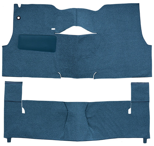 1956 Chevy Sedan Delivery Carpet Replacement - Loop - Complete | Fits: 2DR, Sedan, Bench Seat, Will only fit with factory cardboard kick panel