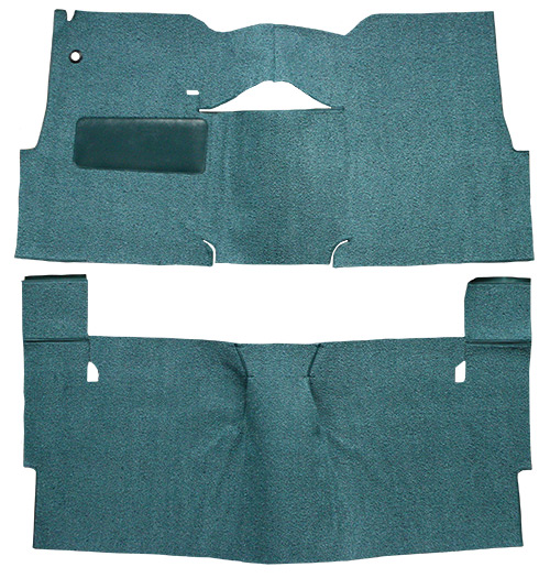 1957 Chevy Two-Ten Series (Tri-Five) Carpet Replacement - Loop - Complete | Fits: 2DR, Sedan, Bench Seat, Will only fit with factory cardboard kick panel