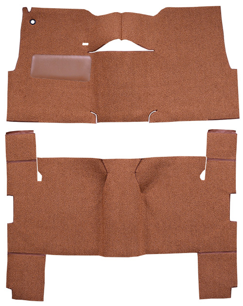 1957 Chevy Bel Air (Tri-Five) Carpet Replacement - Loop - Complete | Fits: 4DR, Wagon, Will only fit with factory cardboard kick panel