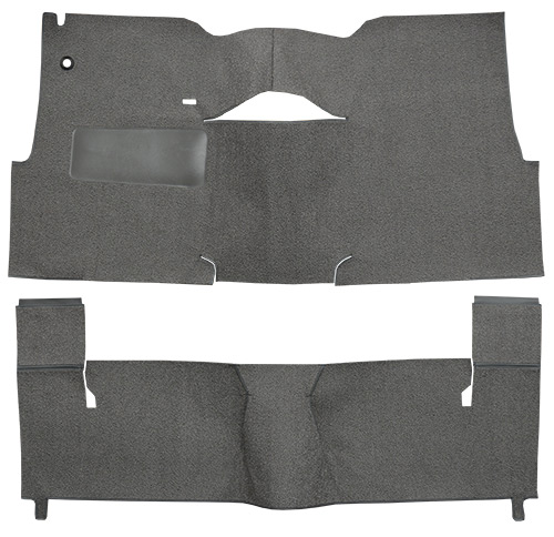 1957 Chevy Sedan Delivery Carpet Replacement - Loop - Complete | Fits: 2DR, Sedan, Bench Seat, Will only fit with factory cardboard kick panel