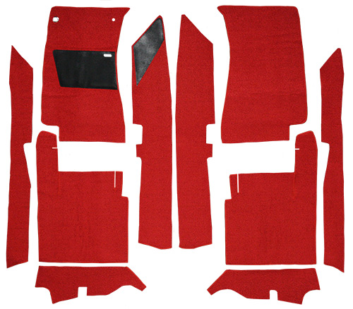 1958-1960 Ford Thunderbird (Squarebird) Carpet Replacement - Loop - Complete | Fits: Hardtop, Convertible