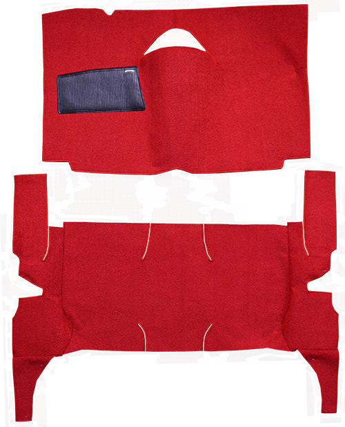 1959 Ford Galaxie Carpet Replacement - Loop - Complete | Fits: 4DR, Hardtop, Standard Seats, Cut & Sewn