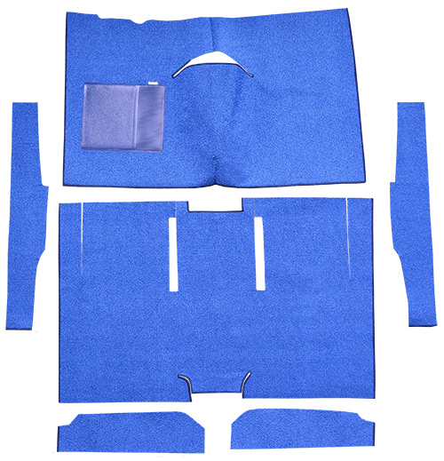1960-1965 Ford Falcon Carpet Replacement - Loop - Complete | Fits: 2DR, Sedan, Auto, Bucket Seat, Cut & Sewn