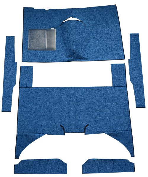 1960-1965 Ford Falcon Carpet Replacement - Loop - Complete | Fits: 4DR, Sedan, Auto, Bench Seat, Cut & Sewn