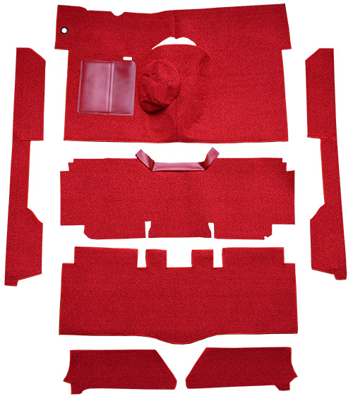 1963-1965 Ford Falcon Carpet Replacement - Loop - Complete | Fits: 2DR, Convertible, 4spd, Bucket Seat, 6 Cylinder