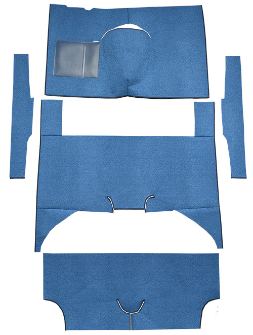 1960-1965 Ford Falcon Carpet Replacement - Loop - Complete | Fits: 4DR, Wagon, Bench Seat, Cut & Sewn