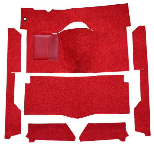 1963-1965 Ford Falcon Carpet Replacement - Loop - Complete | Fits: 2DR, Convertible, Bench Seat, Cut & Sewn