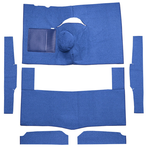 1963-1965 Ford Falcon Carpet Replacement - Loop - Complete | Fits: 2DR, Hardtop, 4spd, Bench Seat, 6 Cylinder