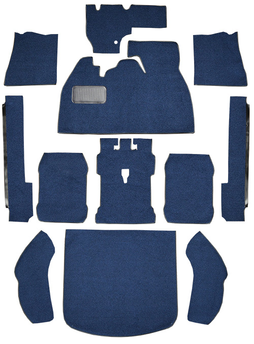 1971-1973 Volkswagen Super Beetle Carpet Replacement - Loop - Complete | Fits: Hardtop, Slant Front, Will not fit a convertible