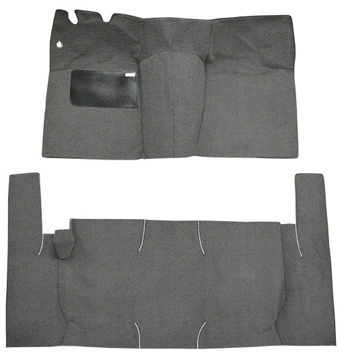 1957 Ford Ranchero Carpet Replacement - Loop - Complete | Fits: Power Seats, Cut & Sewn