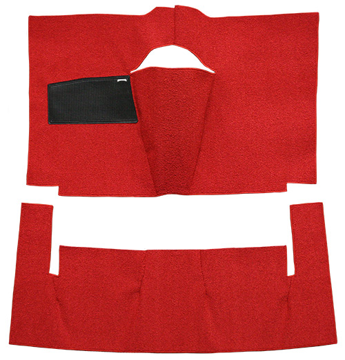 1961 Ford Galaxie Sunliner Carpet Replacement - Loop - Complete | Fits: 2DR, Convertible, Auto, Foot Wells, Cut & Sewn