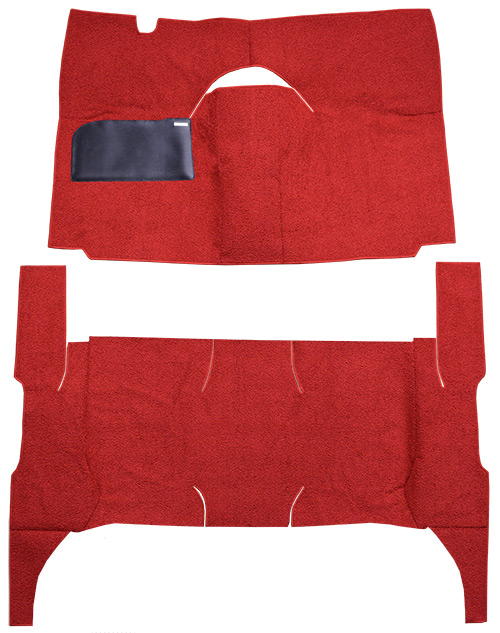 1958 Ford Ranch Wagon Carpet Replacement - Loop - Complete | Fits: 4DR, Standard Seats, Cut & Sewn