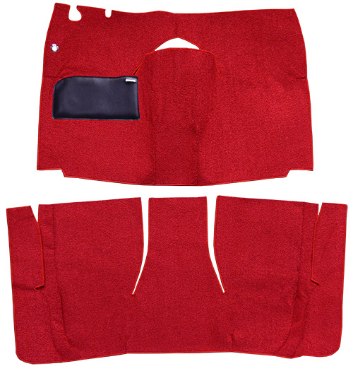 1958 Ford Skyliner Carpet Replacement - Loop - Complete | Fits: Retractable Hardtop, Power Seats, Cut & Sewn