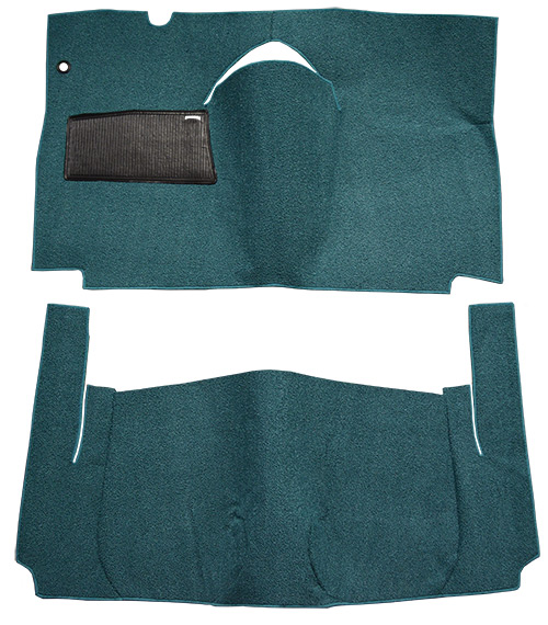 1959 Ford Galaxie Carpet Replacement - Loop - Complete | Fits: 2DR, Retractable Hardtop, Standard Seats, Cut & Sewn