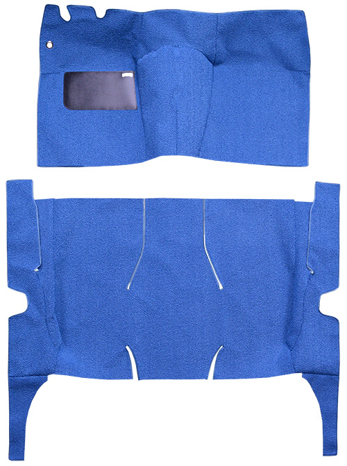 1957 Ford Fairlane Carpet Replacement - Loop - Complete | Fits: 4DR, Hardtop, Power Seats, Cut & Sewn