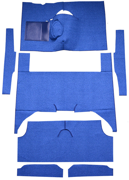 1963-1965 Ford Falcon Carpet Replacement - Loop - Complete | Fits: 4DR, Wagon, 4spd, Bench Seat, 8 Cylinder