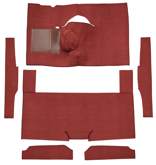 1963-1965 Ford Falcon Carpet Replacement - Loop - Complete | Fits: 2DR, Sedan, 4spd, Bench Seat, 8 Cylinder