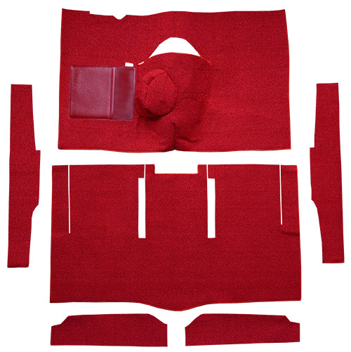 1963-1965 Mercury Comet Carpet Replacement - Loop - Complete | Fits: 2DR, Hardtop, 4spd, Bucket Seat, 8 Cylinder