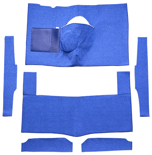 1963-1965 Ford Falcon Carpet Replacement - Loop - Complete | Fits: 2DR, Hardtop, 4spd, Bench Seat, 8 Cylinder