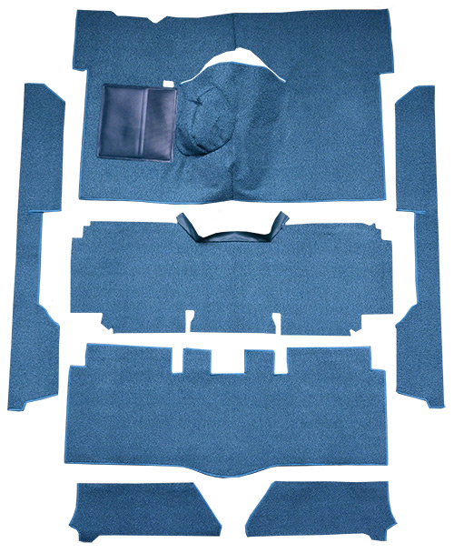 1963-1965 Mercury Comet Carpet Replacement - Loop - Complete | Fits: 2DR, Convertible, 4spd, Bucket Seat, 8 Cylinder