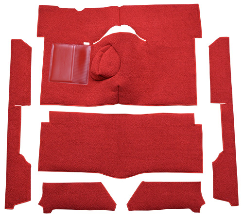 1963-1965 Mercury Comet Carpet Replacement - Loop - Complete | Fits: 2DR, Convertible, 4spd, Bench Seat, 8 Cylinder