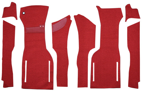 1964 Corvette (C2) Carpet Replacement - Loop - Front | Fits: Front Foam
