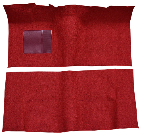 1962 Ford Galaxie Carpet Replacement - Loop - Complete | Fits: 2DR, Hardtop, Auto, with Console, Flat Front, Short Rear
