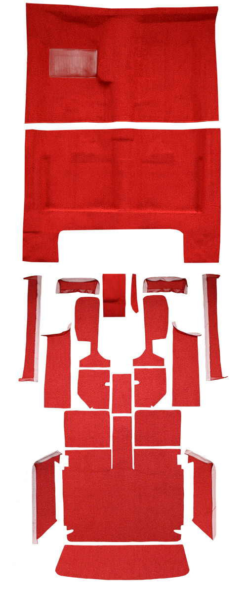 1966 Dodge Charger (B-Body) Carpet Replacement - Loop - Complete | Fits: 4spd, Complete