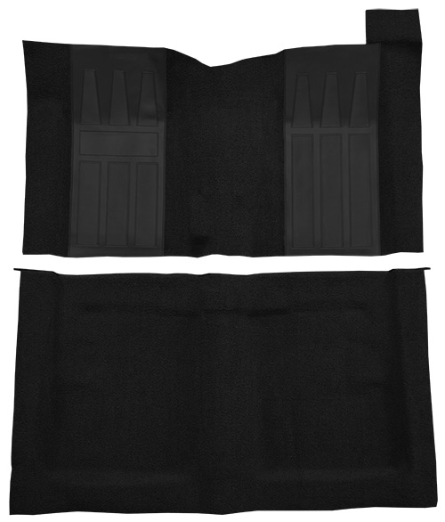1966-1969 Mercury Cyclone Carpet Replacement - Loop - Complete | Fits: Hardtop, 4spd, GT with 2 Black Inserts