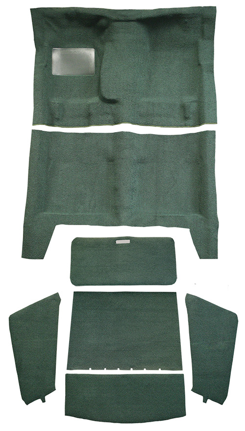 1967-1969 Plymouth Barracuda Carpet Replacement - Loop - Complete | Fits: Fastback, 4spd, Complete without Console Strip, Fits the 4 speed car without console