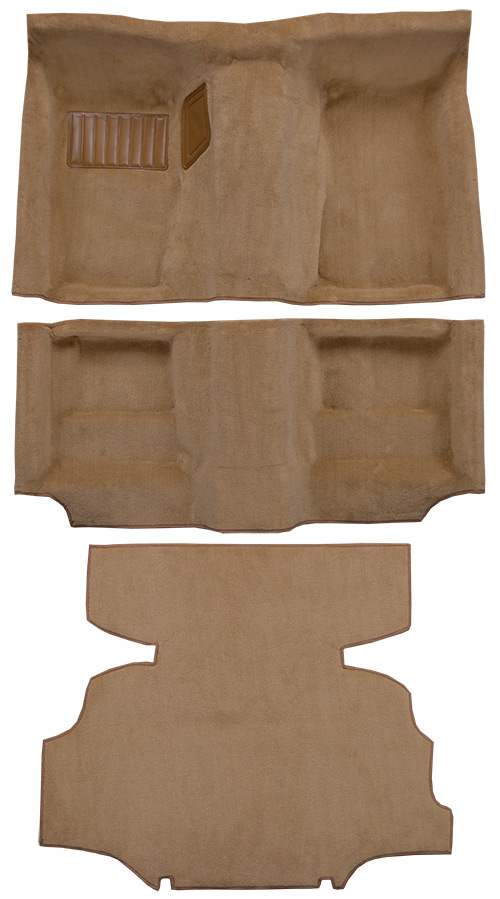1975-1976 Nissan 280Z (S30) Carpet Replacement - Cutpile - Complete | Fits: Complete without Wheel Wells & Shock Covers