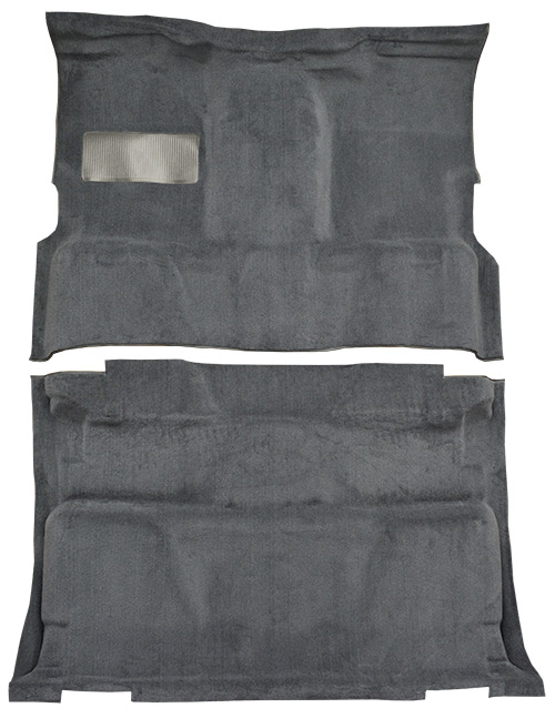 1981-1986 GMC C3500 (Squarebody) Carpet Replacement - Cutpile - Complete | Fits: Crew Cab, 2WD, Auto, 3spd, Column Shift, High Tunnel