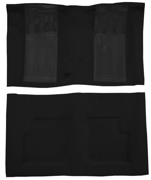 1969 Ford Torino GT Carpet Replacement - Loop - Complete | Fits: 2DR, Convertible, 4spd, with 2 Black Inserts
