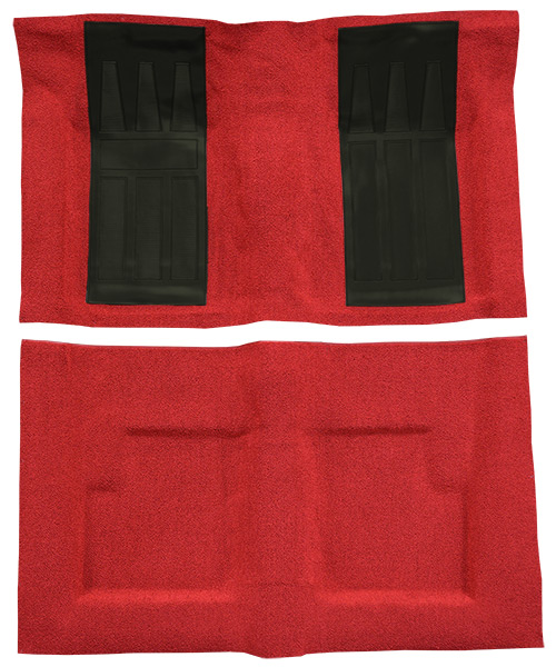 1966-1967 Mercury Cyclone Carpet Replacement - Loop - Complete | Fits: Convertible, Auto, GT with 2 Black Inserts