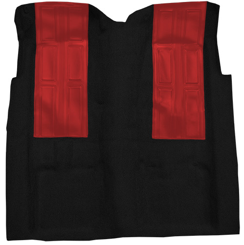 1972-1973 Mercury Montego GT Carpet Replacement - Loop - Complete | Fits: Auto, with 2 Red Inserts