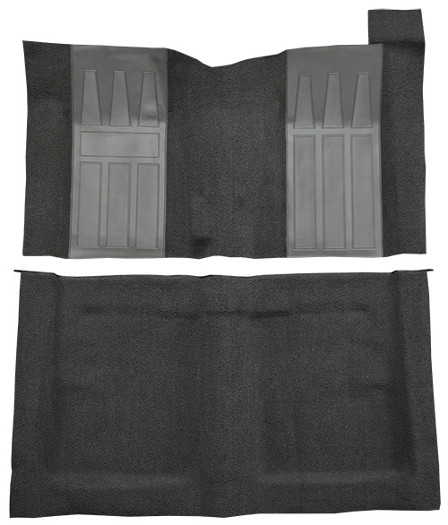 1966-1969 Mercury Cyclone Carpet Replacement - Loop - Complete | Fits: Hardtop, 4spd, GT with 2 Gray Inserts