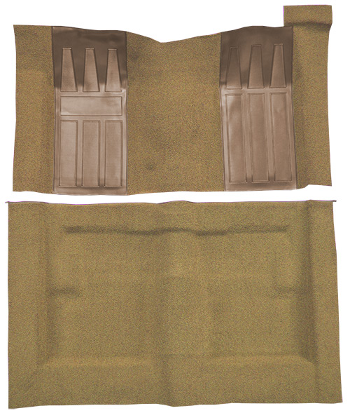 1969-1971 Ford Torino GT Carpet Replacement - Loop - Complete | Fits: 2DR, Hardtop, Fastback, Auto, with 2 Fawn Inserts