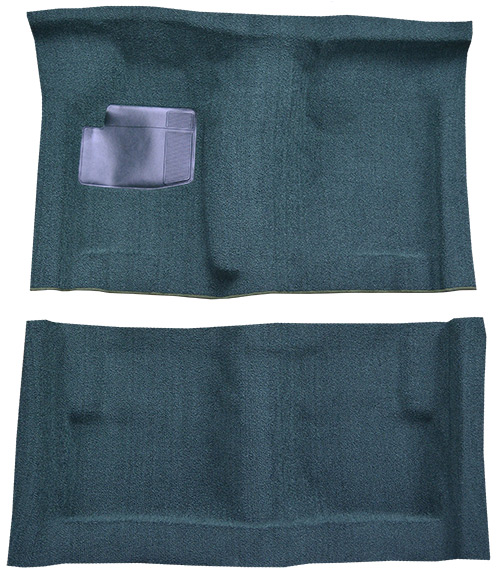 1974 Plymouth Satellite (B-Body) Carpet Replacement - Cutpile - Complete | Fits: 2DR, 4spd, Bucket Seat, with Console