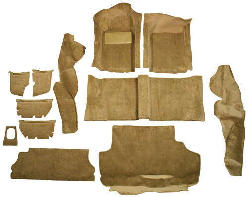 1979-1982 Porsche 924 Carpet Replacement - Cutpile - Complete | Fits: Fits Small Spare Tire Only Complete