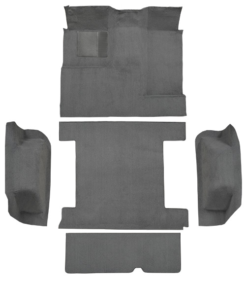 1977 Ford Bronco (Early Bronco) Carpet Replacement - Cutpile - Complete | Fits: Complete with Tailgate Lock, With tailgate lock