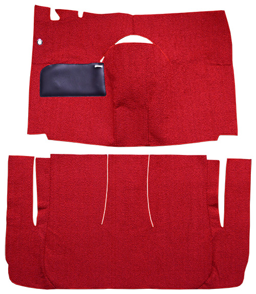 1958 Ford Club Carpet Replacement - Loop - Complete | Fits: 2DR, Hardtop, Standard Seats, Cut & Sewn