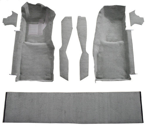 1978-1980 Corvette (C3) Carpet Replacement - Cutpile - Front | Fits: Front with Console Strips Kick Panels & Door Panels