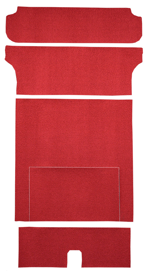 1955-1957 Chevy Nomad (Tri-Five) Carpet Replacement - Cargo Area - Loop | Fits: 2DR, Wagon, 5pc