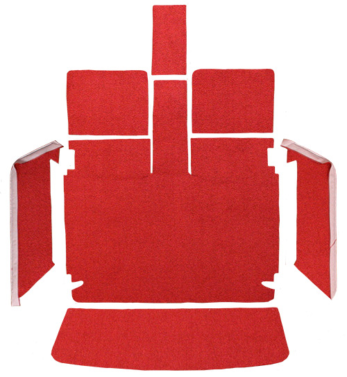 1966-1967 Dodge Charger (B-Body) Carpet Replacement - Loop - Rear Area | Fits: Fastback Rear Area