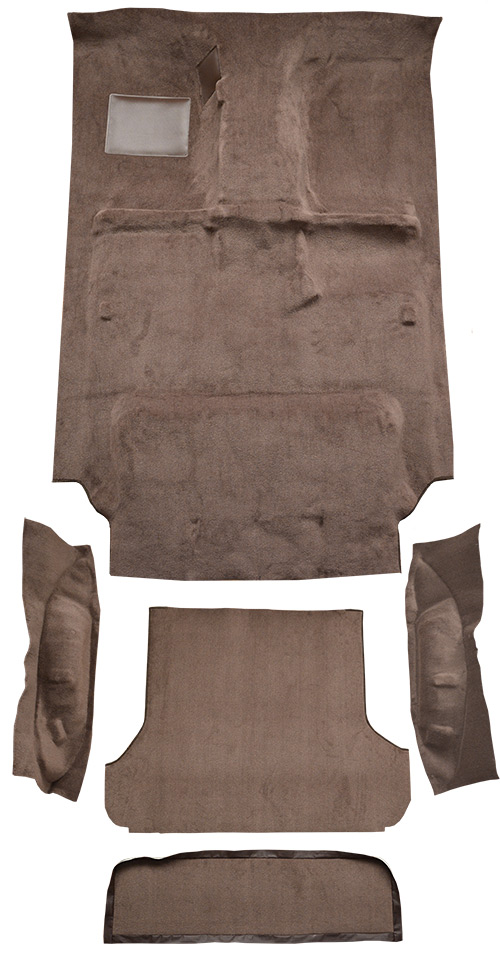 1991-1997 Toyota Land Cruiser (FJ80) Carpet Replacement - Cutpile - Complete | Fits: Complete, The indentions are for the seat mount post for the back of front seat