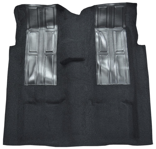 1972-1973 Ford Ranchero GT Carpet Replacement - Loop - Complete | Fits: 4spd, with 2 Black Inserts